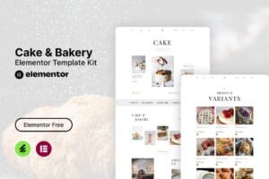 Tiffa – Cake & Bakery Elementor Template Kit
