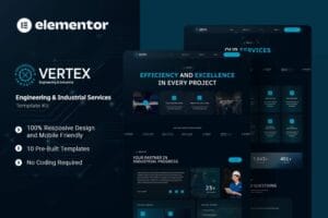Vertex – Engineering & Industrial Services Elementor Template Kit