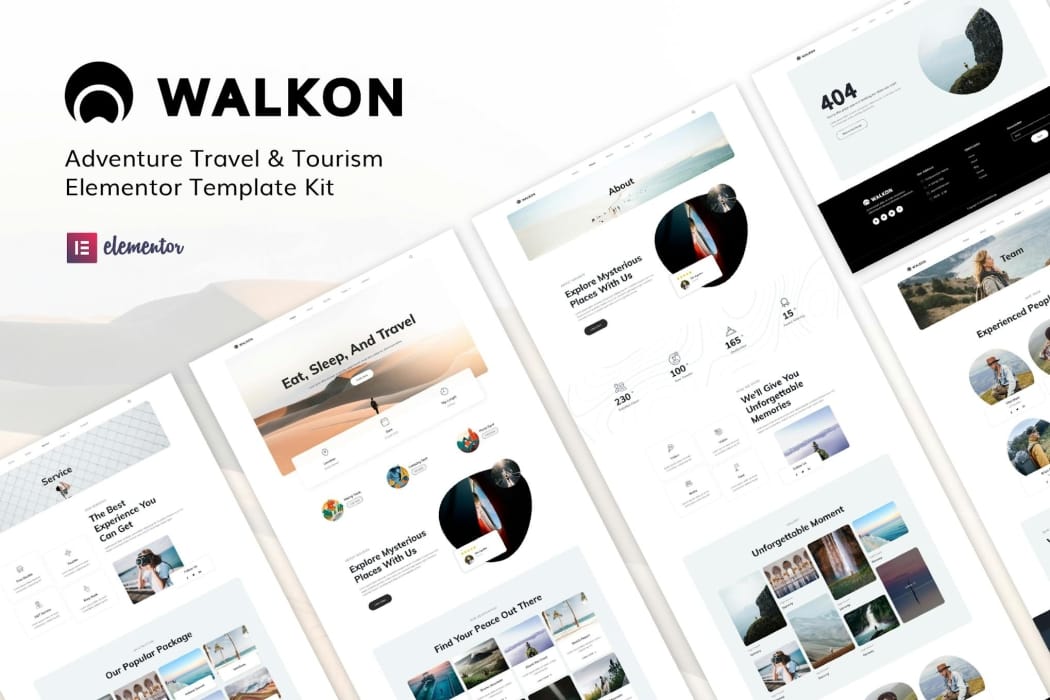 WalkOn – Adventure Travel & Tourism Elementor Template Kit WalkOn – Adventure Travel & Tourism Elementor Template Kit