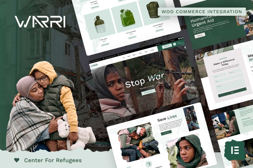 Warri – Refugee Center Elementor Pro Template Kit Warri – Refugee Center Elementor Pro Template Kit