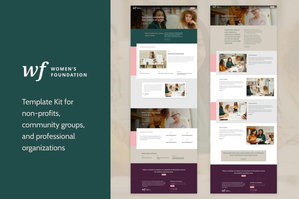 Women’s Foundation Non-Profit WordPress Elementor Template Kit Women’s Foundation | Non-Profit WordPress Elementor Template Kit
