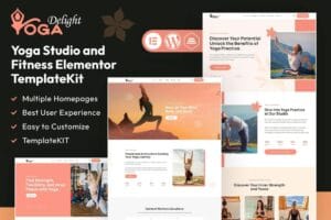 Yoga Delight – Yoga Studio & Fitness Elementor Template Kit