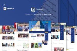 Boston – School & University Elementor Template Kit