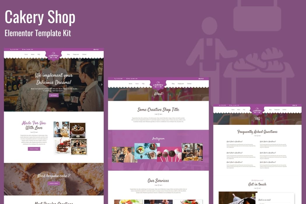 Cakeryshop – Bakery Business Template Kit Cakeryshop – Bakery Business Template Kit