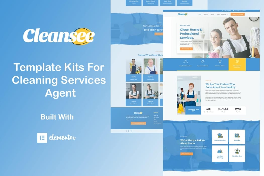 Cleansee – Cleaning Service Elementor Template Kit Cleansee – Cleaning Service Elementor Template Kit