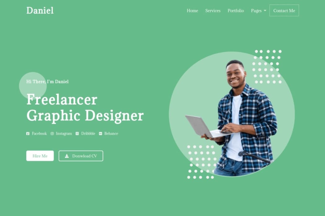 Daniel – Personal Freelancer Elementor Template Kit Daniel – Personal Freelancer Elementor Template Kit