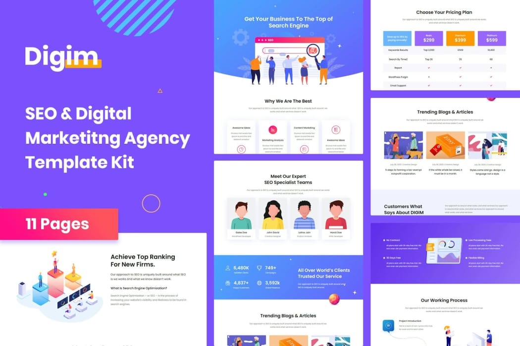 Digim – SEO & Digital Marketing Template Kit Digim – SEO & Digital Marketing Template Kit