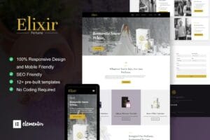 Elixir – Perfume Maker Elementor Template Kit