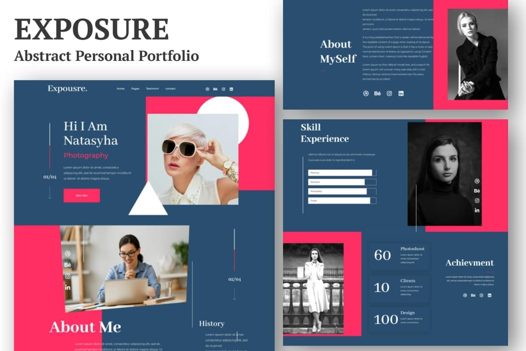 Exposure – Personal Portfolio Elementor Template Kit Exposure – Personal Portfolio Elementor Template Kit