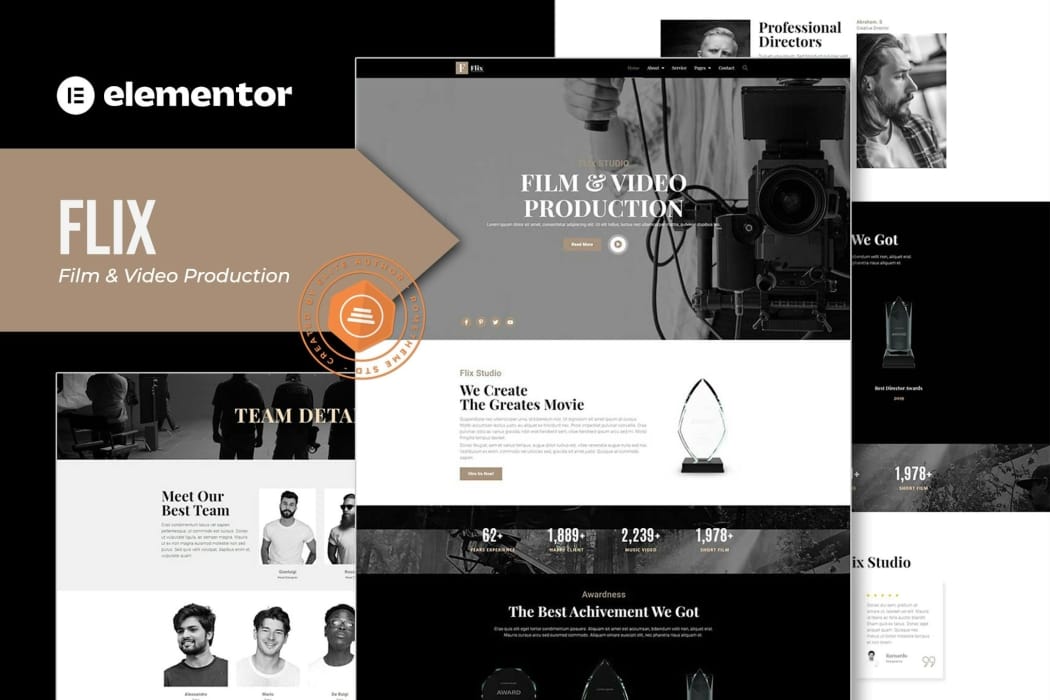 Flix – Film & Video Production Elementor Template Kit Flix – Film & Video Production Elementor Template Kit