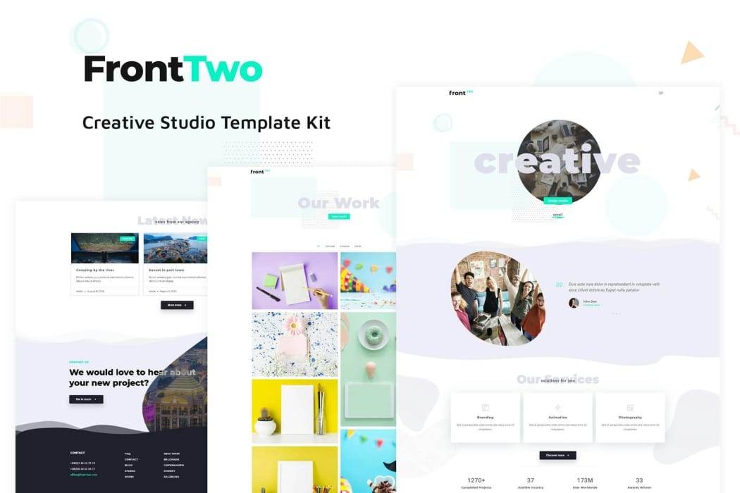 FrontTwo – Creative Studio Template Kit FrontTwo – Creative Studio Template Kit