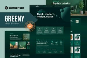 Greeny – Interior Elementor Template Kit