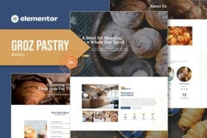 Groz Pastry – Bakery Elementor Template Kit