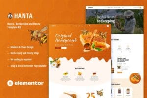 Hanta – Beekeeping & Honey Elementor Template Kit