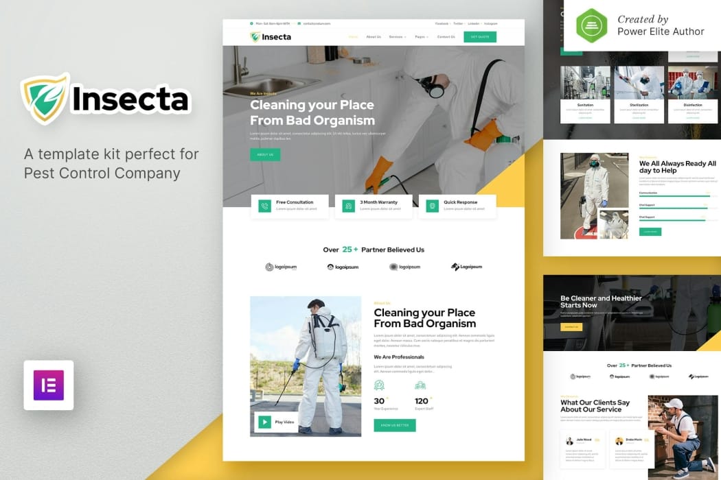Insecta – Pest Control & Disinfection Elementor Template Kit Insecta – Pest Control & Disinfection Elementor Template Kit
