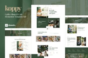Koppy – Coffee Shop & Cafe Elementor Template Kit