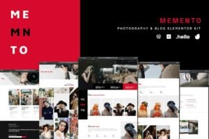 Memento – Photography & Blog Elementor Template Kit