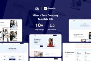 Miber – Tech Company Elementor Template Kit