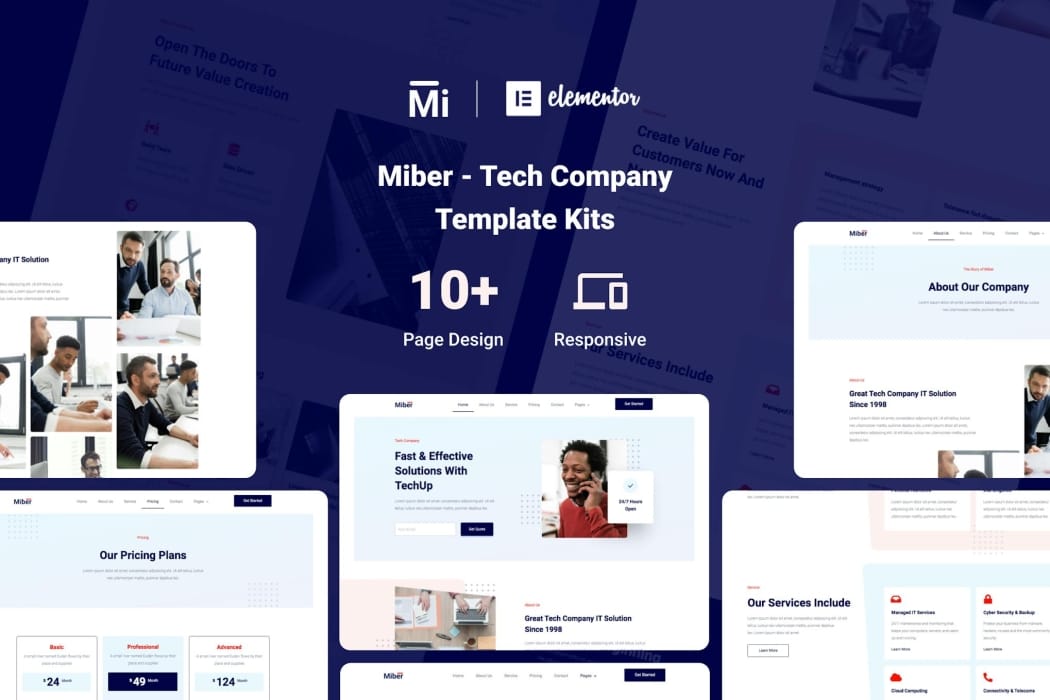 Miber – Tech Company Elementor Template Kit Miber – Tech Company Elementor Template Kit