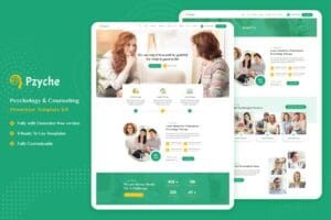 Pzyche – Psychology & Counseling Elementor Template Kit