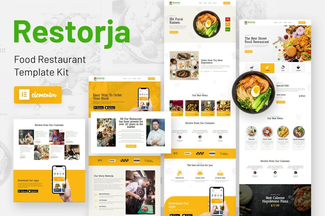 Restorja – Restaurant & Food Elementor Template Kit Restorja – Restaurant & Food Elementor Template Kit