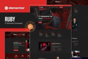 Ruby – IT Solutions Company Elementor Template Kit
