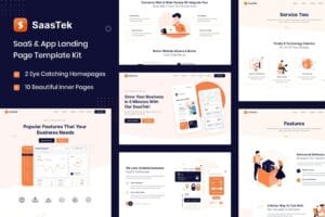 SaasTek – SaaS & Technology Elementor Template Kit