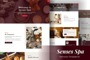 Senses – Beauty Spa Salon Elementor Template Kit