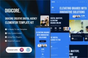 Digicore – Creative Digital Agency Elementor Template Kit