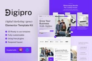 Digipro – Digital Marketing Agency Elementor Template Kit