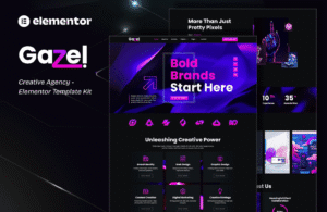 Gazel – Creative Agency Elementor Template Kit