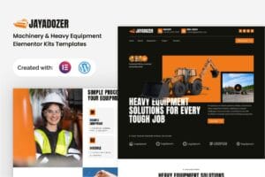 Jayadozer – Machinery Heavy Equipment Elementor Templae Kit