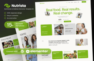 Nutrista – Nutritionist & Dietitian Elementor Template Kit