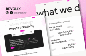Revolix – Digital Marketing Agency Elementor Template Kit