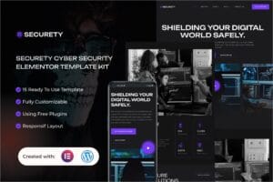 Securety – Cyber Security Service Elementor Template Kit