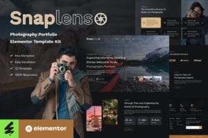 Snaplens – Photography & Portfolio Elementor Template Kit