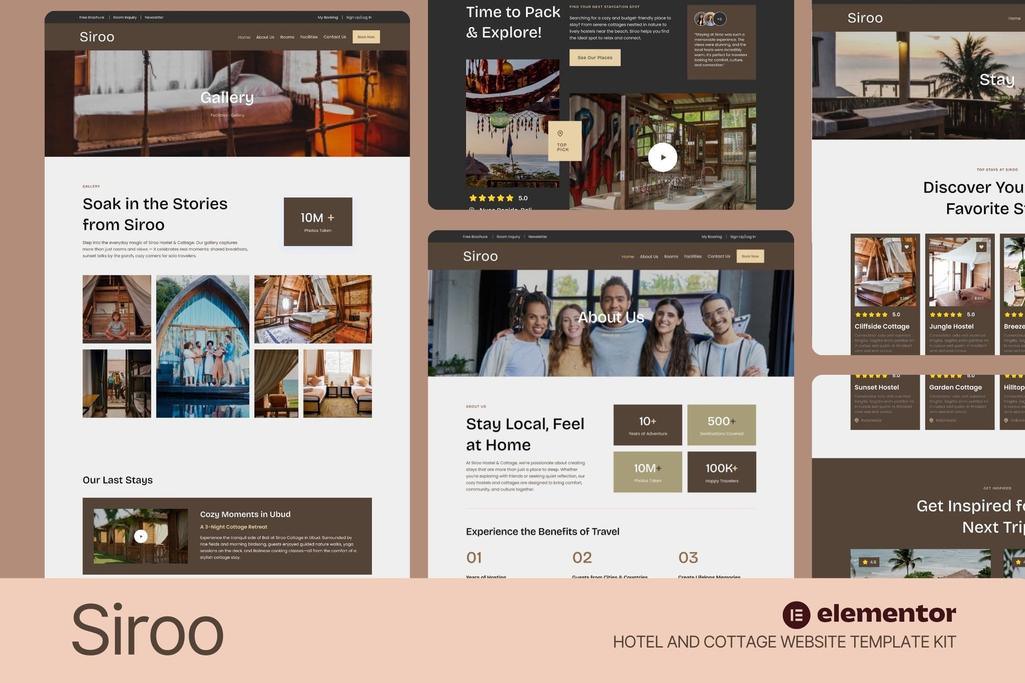 Siroo – Hostel & Cottage Website Elementor Template Kit Siroo – Hostel & Cottage Website Elementor Template Kit