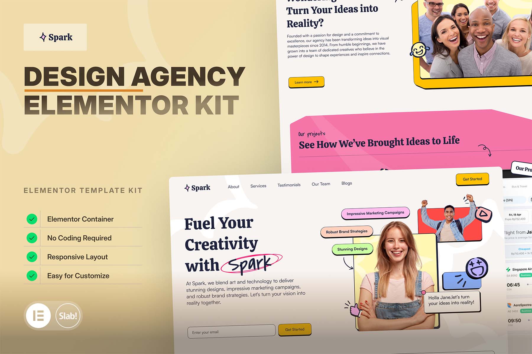 Spark – Design Agency Elementor Pro Template Kit Spark – Design Agency Elementor Pro Template Kit