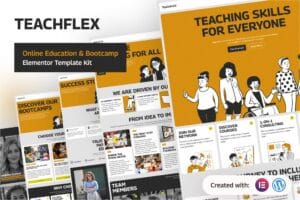 Teachflex – Online Education & Bootcamp Elementor Template Kit