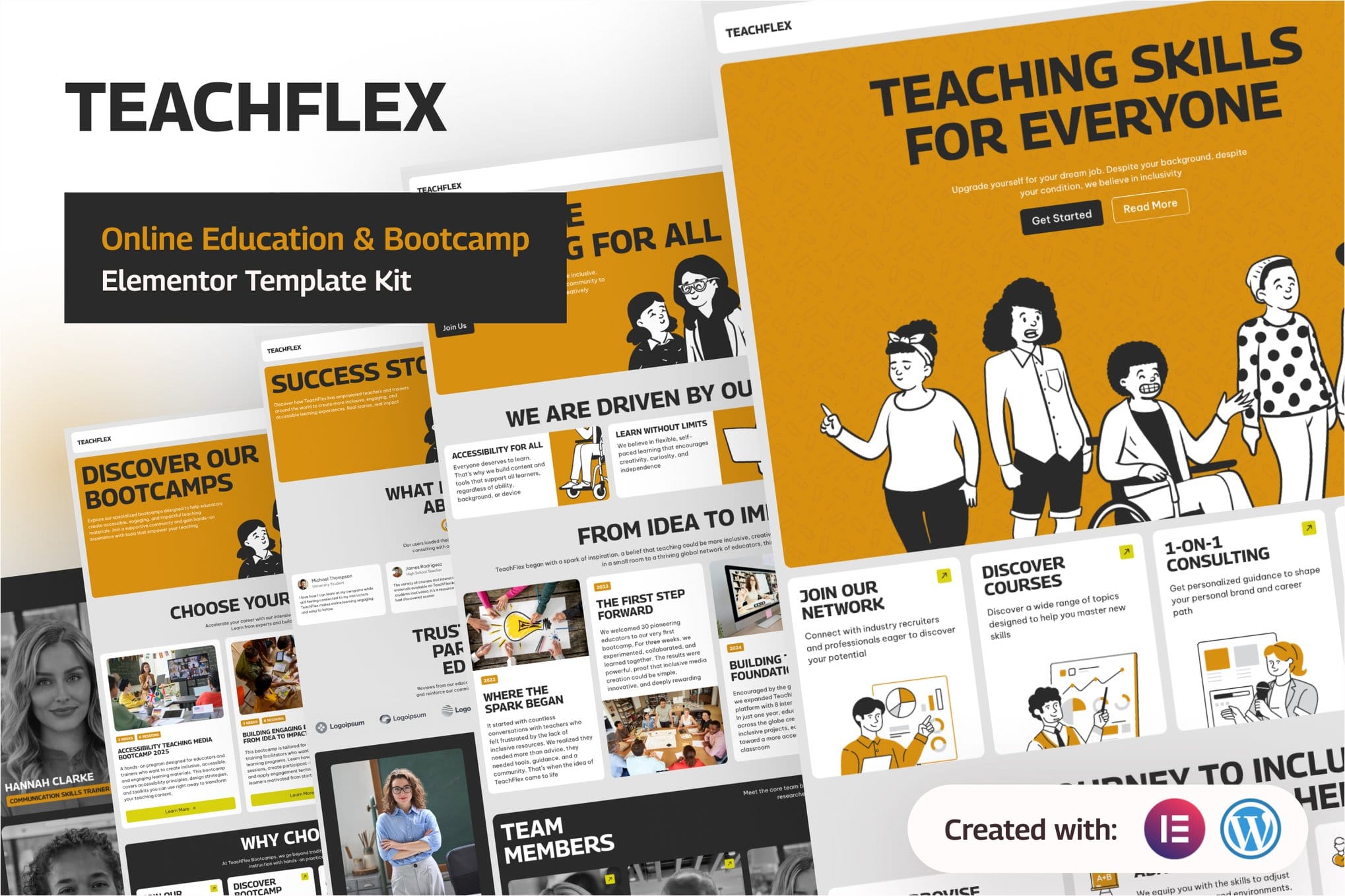 Teachflex – Online Education & Bootcamp Elementor Template Kit Teachflex – Online Education & Bootcamp Elementor Template Kit