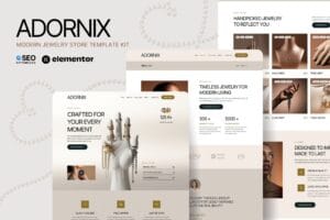 Adornix – Modern Jewelry Store Elementor Template Kit
