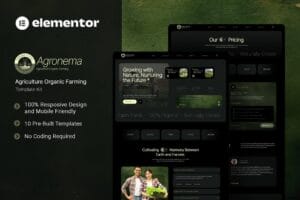 Agronema – Agriculture Organic Farming Elementor Template Kit