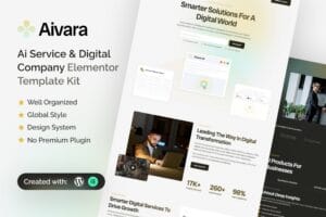 Aivara – AI Service & Digital Company Elementor Template Kit