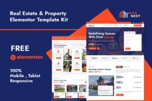 Alfanest – Real Estate & Property Elementor Template Kit