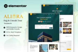 Alivra – Hajj & Umrah Tour Elementor Template Kit