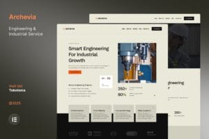 Archevia – Engineering & Industrial Service Website Elementor Kit