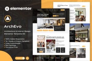 ArchEvo – Architecture & Interior Design Elementor Template Kit