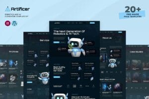 Artificer – Robotics & AI Elementor Pro Template Kit