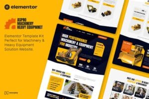 Aspro – Machinery & Heavy Equipment Elementor Template Kit
