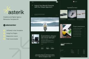 Asterik – Creative & Digital Agency Elementor Template Kit
